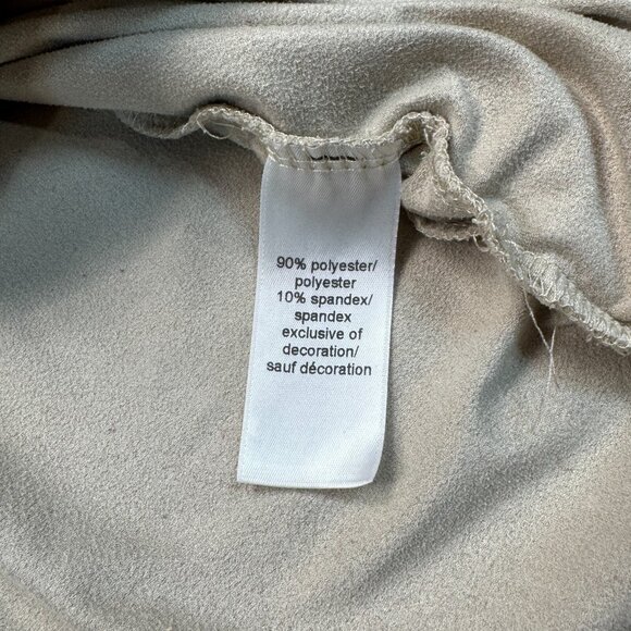 Maurices Womens Beige Tan Eyelet Blouse Short Dolman Sleeves Keyhole Size Small - Picture 10 of 15